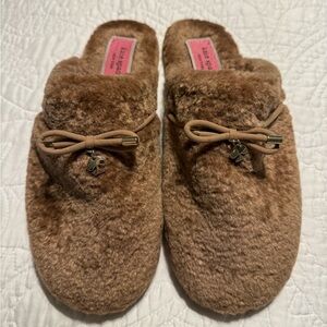 Kate Spade camel colored slippers
